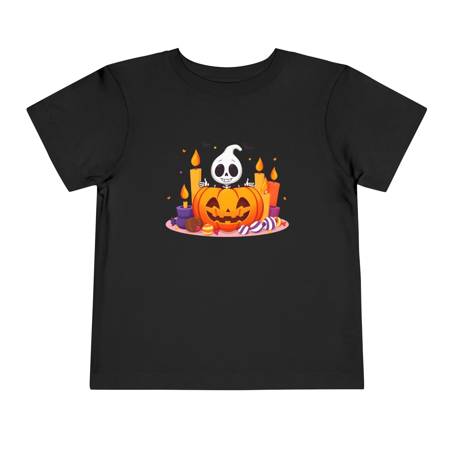 Toddler Tee - Cute Ghost & Pumpkin Design, Spooky Shirt, Kids Halloween Apparel, Toddler Gift, Fun Fall Outfit