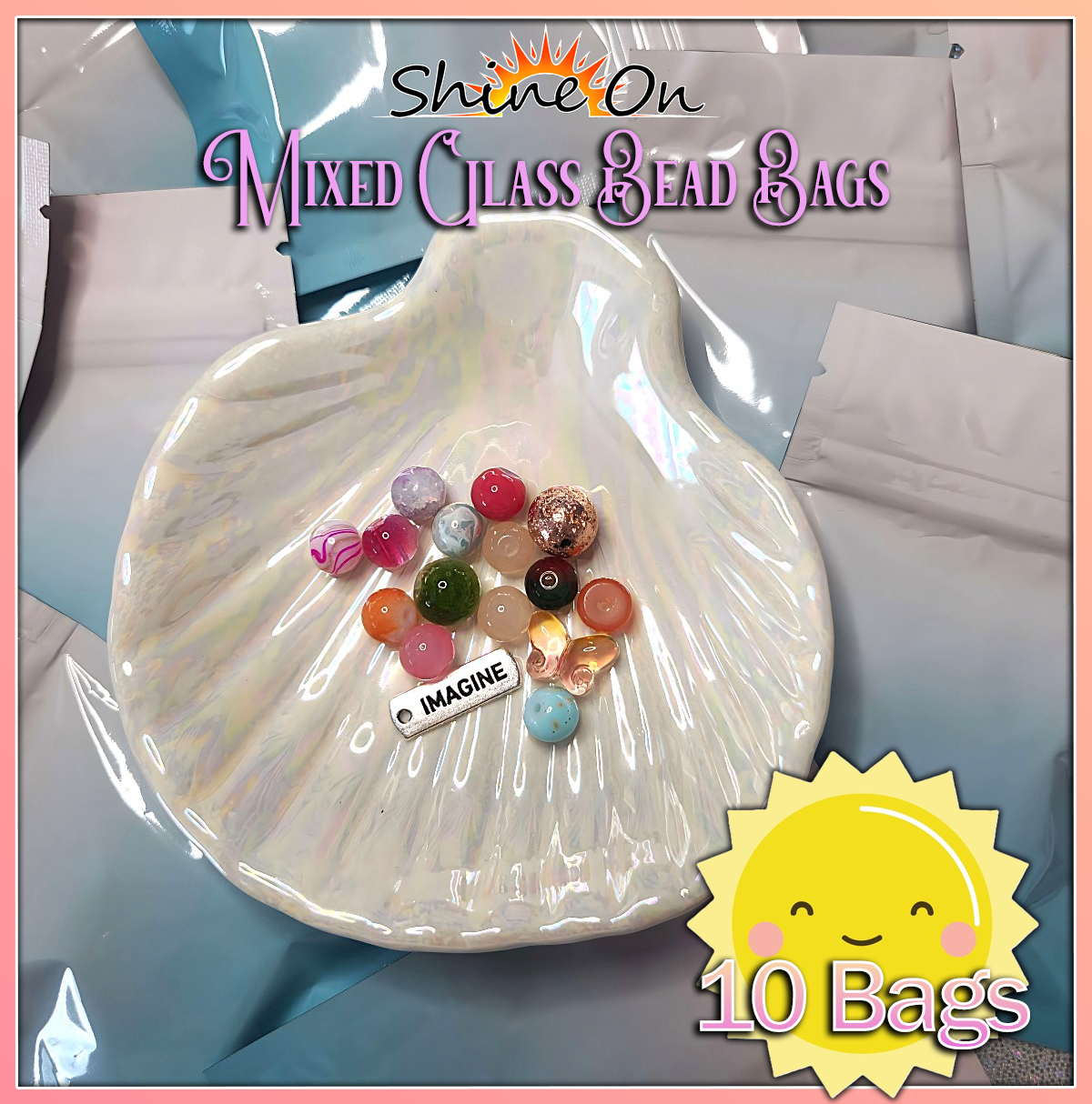 Glass Beads - Lucky Glass Beads Bag (10 bags)