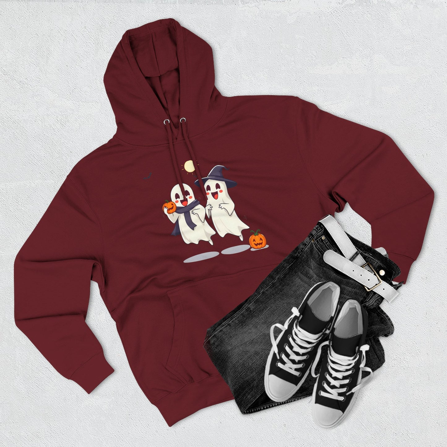 Halloween Hoodie - Cozy Fleece Sweatshirt for Fall, Spooky Season Wear, Trick-or-Treat Style, Perfect for Halloween Celebrations