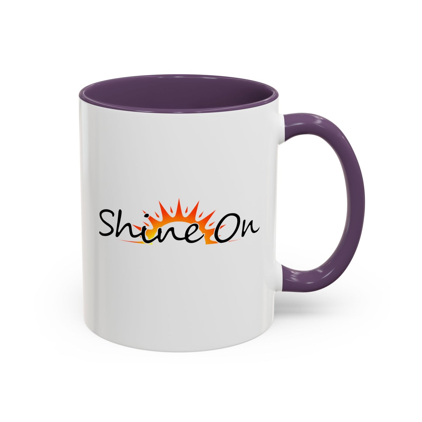 'Shine On' Accent Coffee Mug - 11oz & 15oz Ceramic Cup for Coffee Lovers