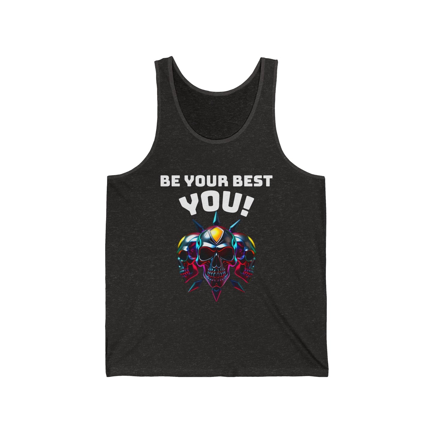 Jersey Tank - 'Be Your Best You!' Motivational Graphic Tee