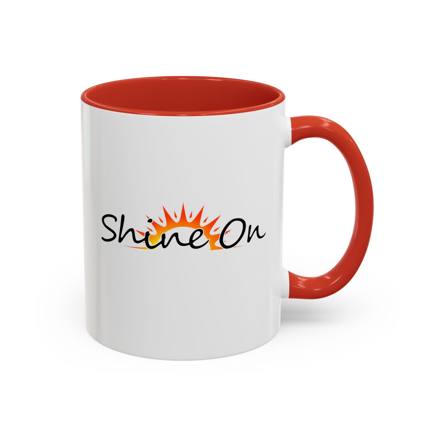 'Shine On' Accent Coffee Mug - 11oz & 15oz Ceramic Cup for Coffee Lovers
