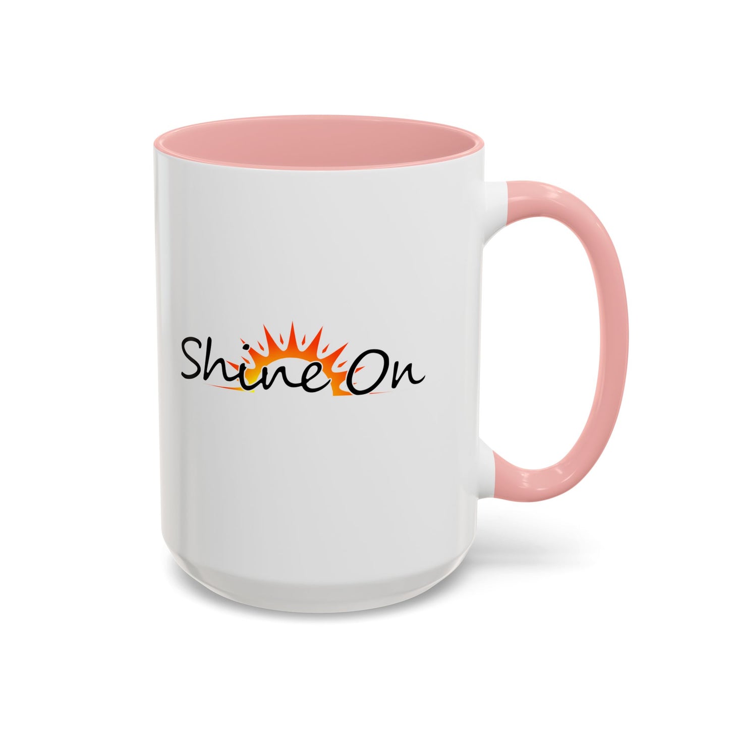 'Shine On' Accent Coffee Mug - 11oz & 15oz Ceramic Cup for Coffee Lovers