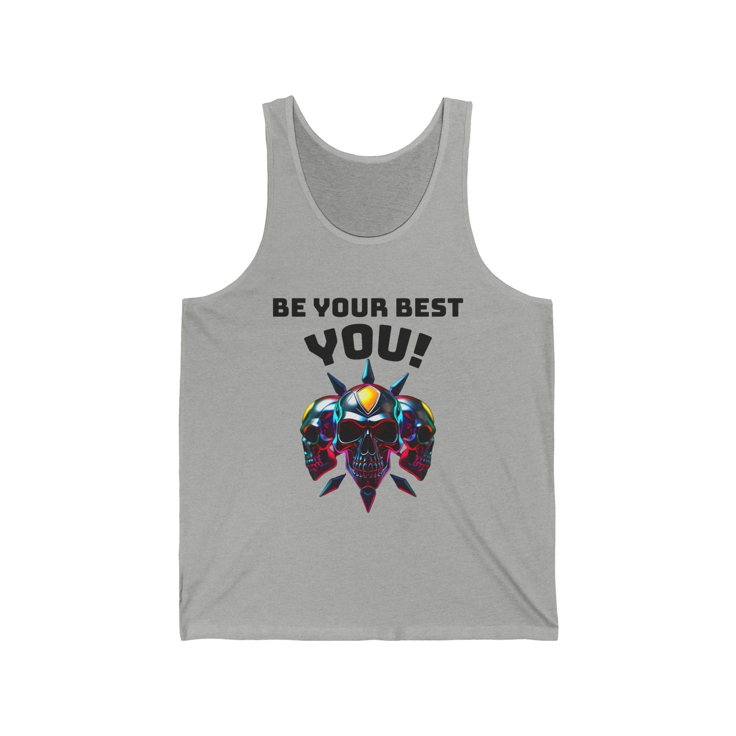 Jersey Tank - 'Be Your Best You!' Motivational Graphic Tee