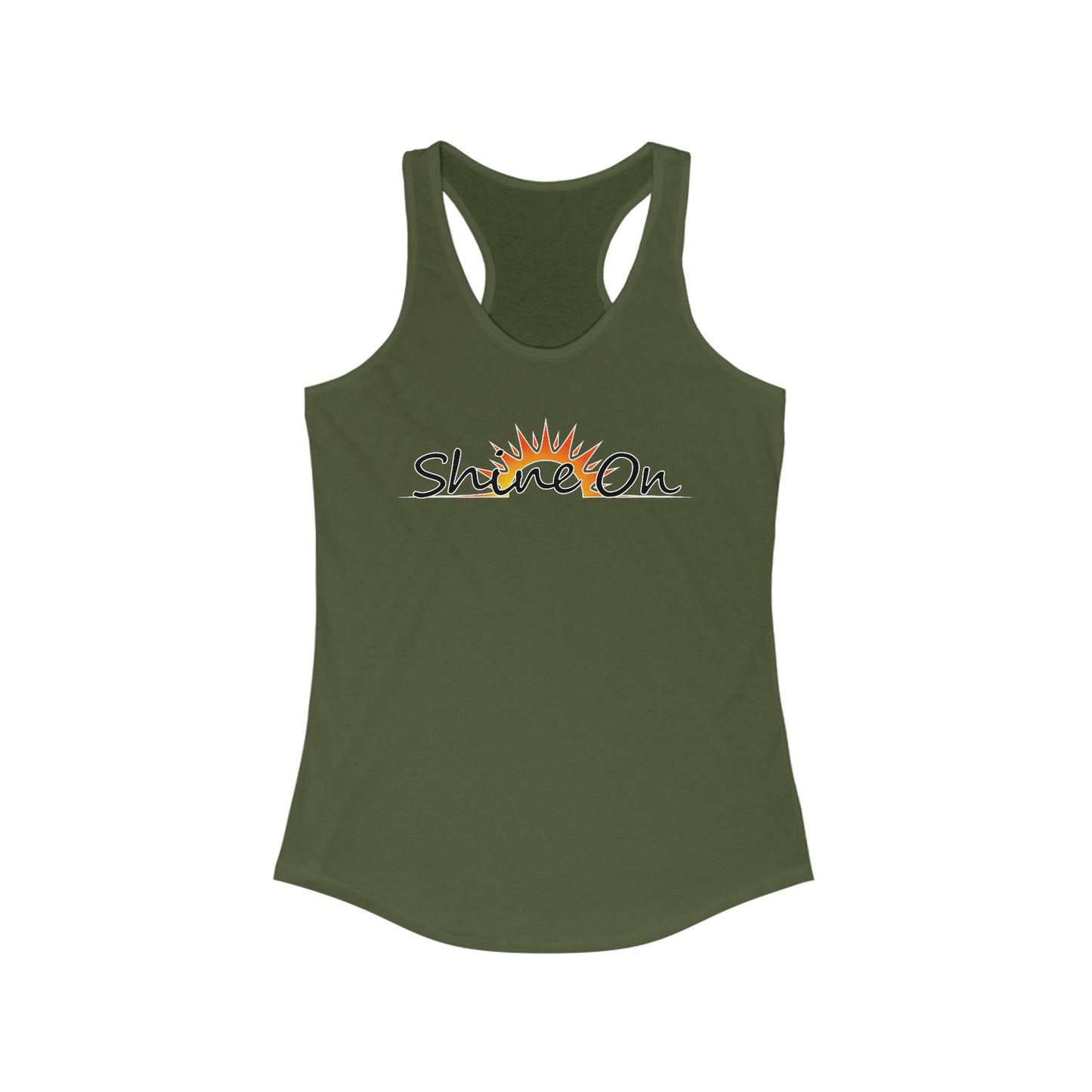 Womens Racerback Tank - 'Shine On' Summer Top