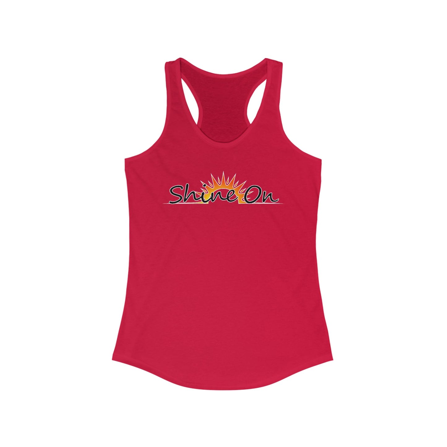 Womens Racerback Tank - 'Shine On' Summer Top