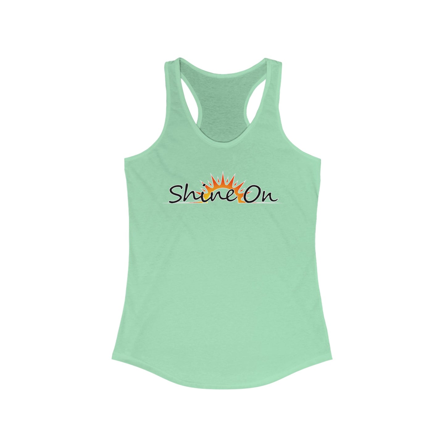 Womens Racerback Tank - 'Shine On' Summer Top