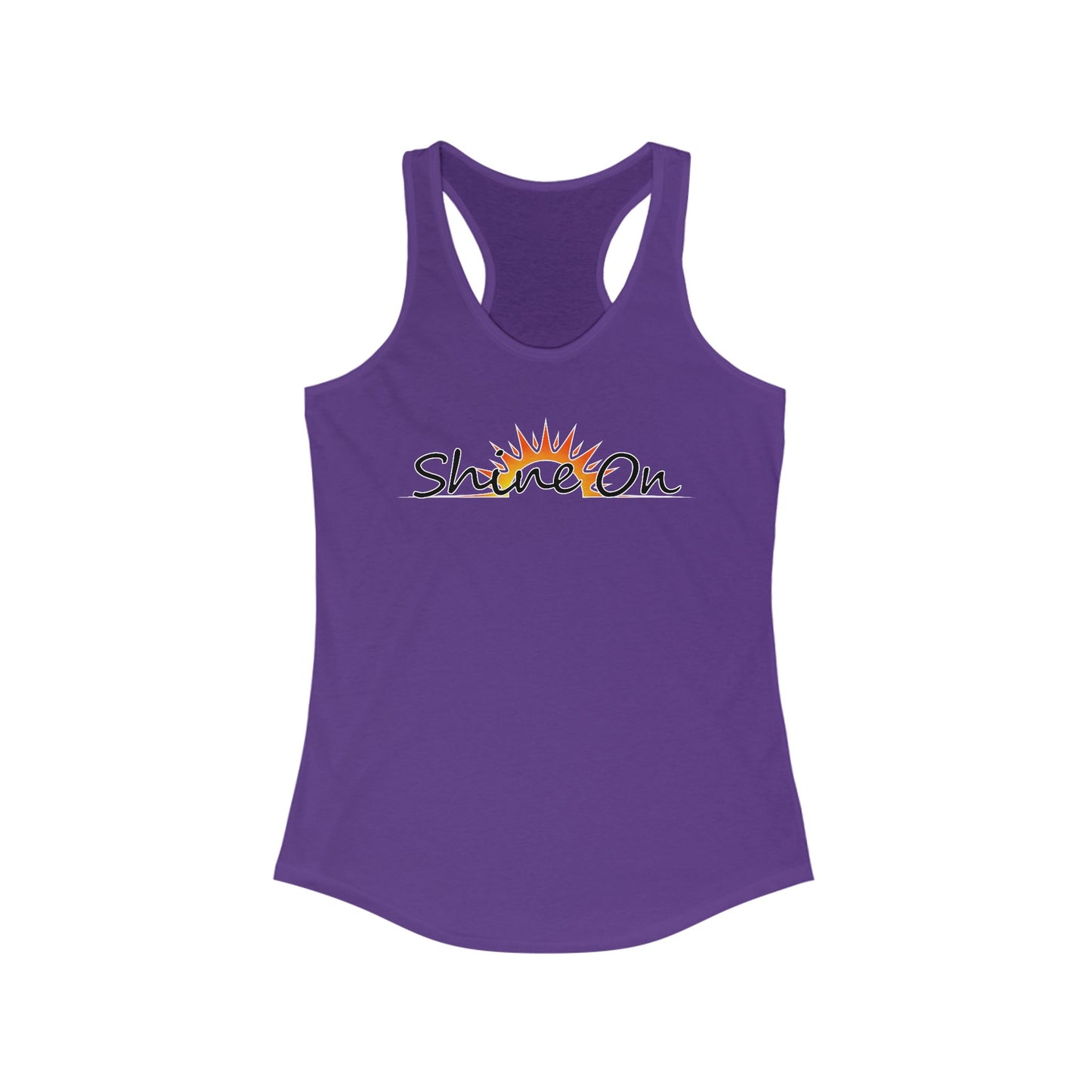 Womens Racerback Tank - 'Shine On' Summer Top