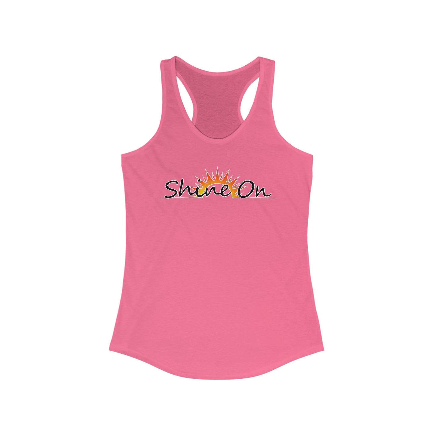 Womens Racerback Tank - 'Shine On' Summer Top
