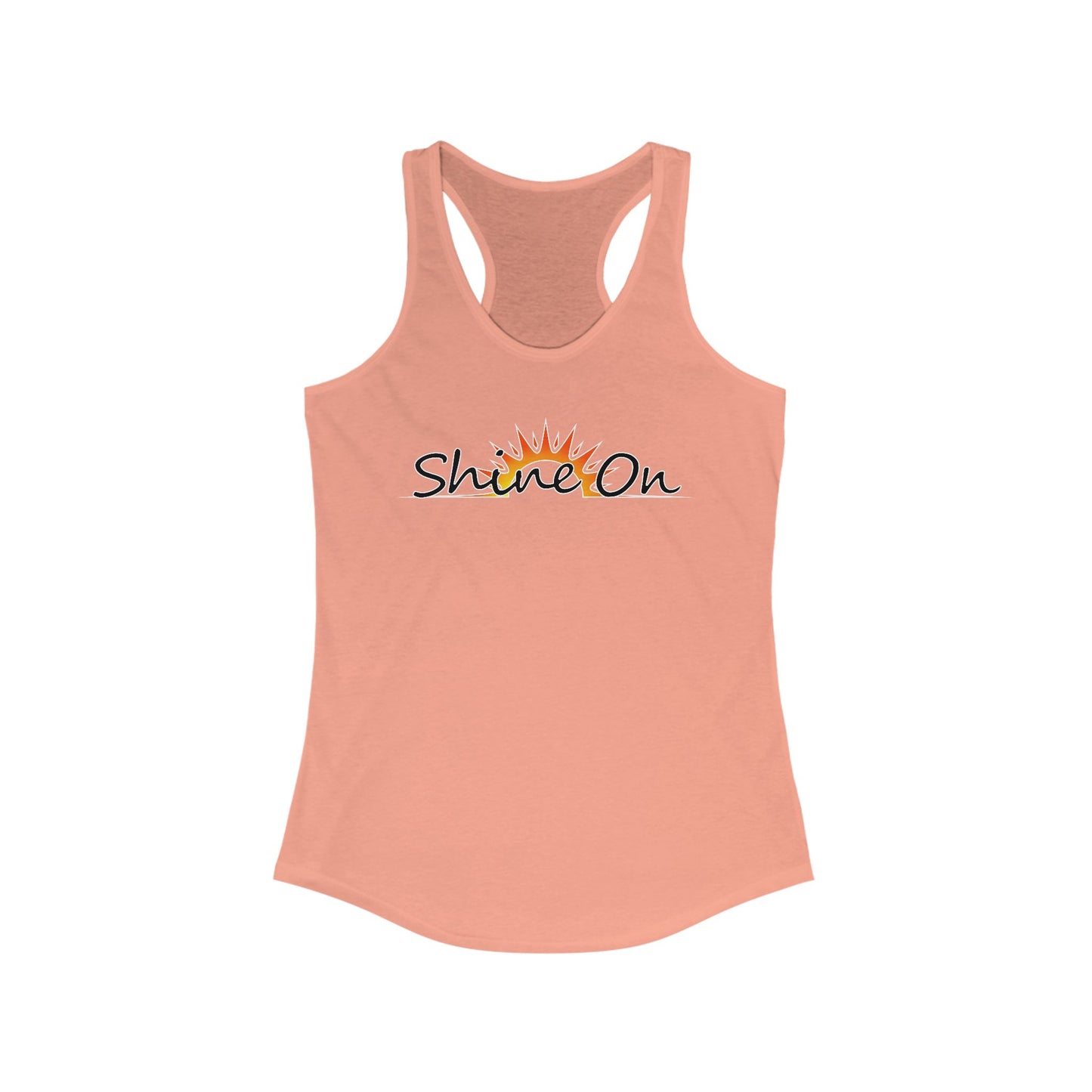 Womens Racerback Tank - 'Shine On' Summer Top