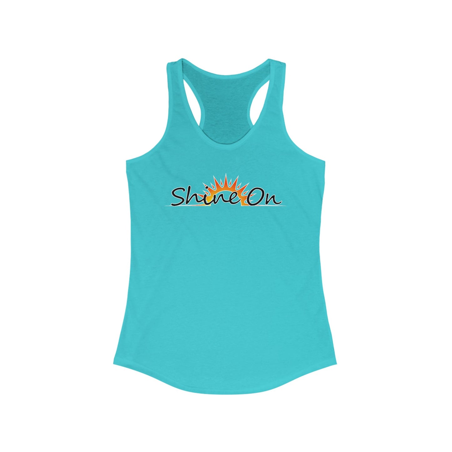 Womens Racerback Tank - 'Shine On' Summer Top