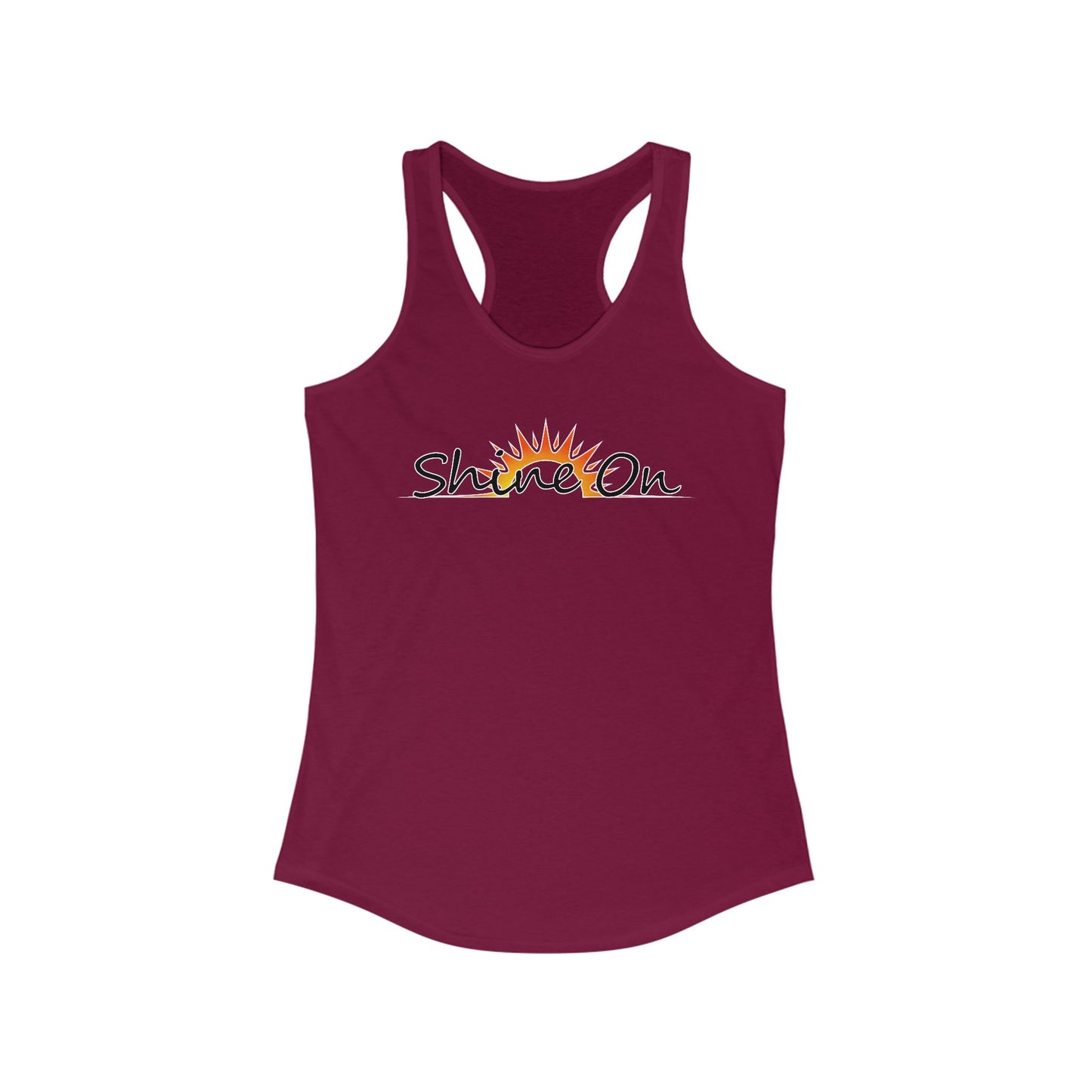 Womens Racerback Tank - 'Shine On' Summer Top