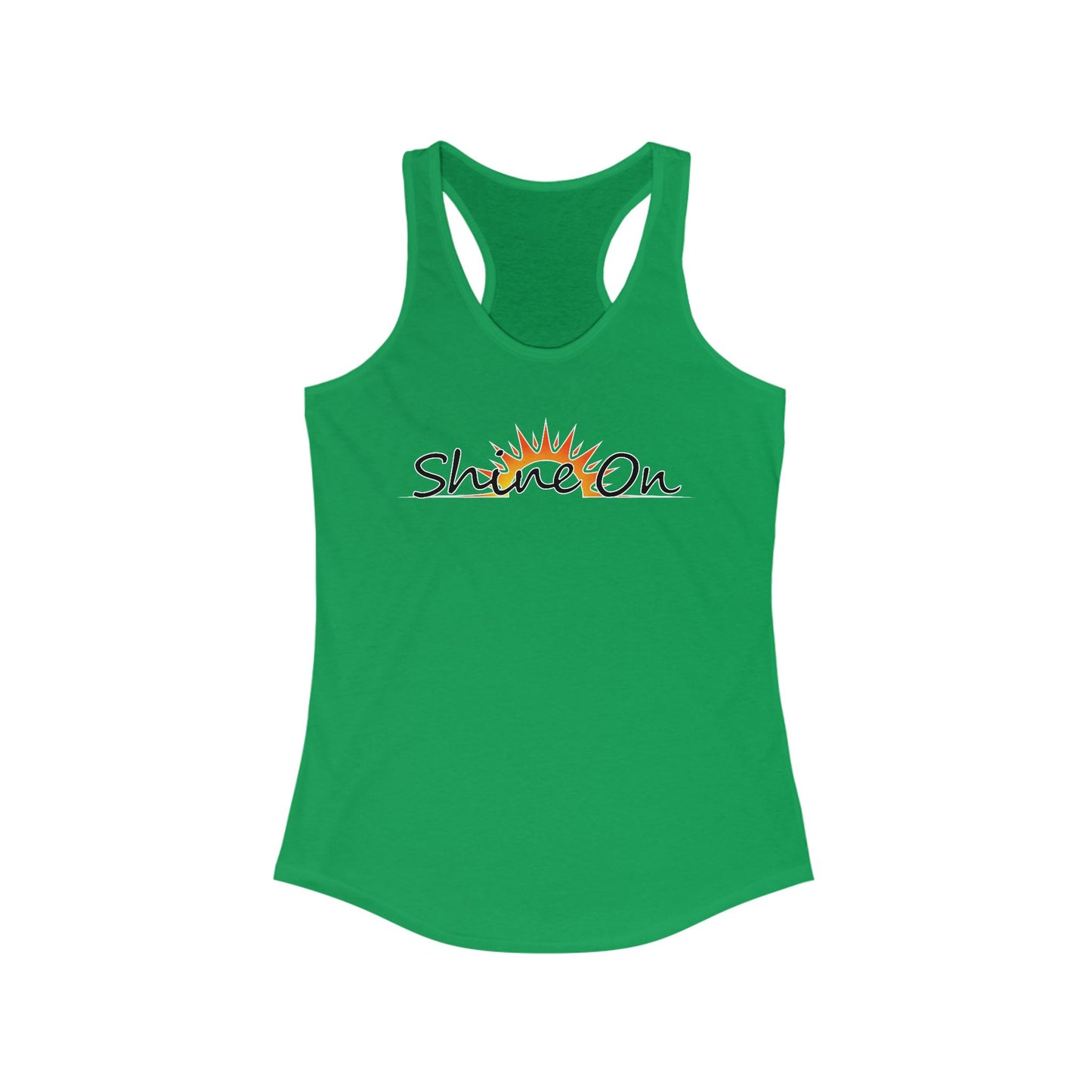 Womens Racerback Tank - 'Shine On' Summer Top