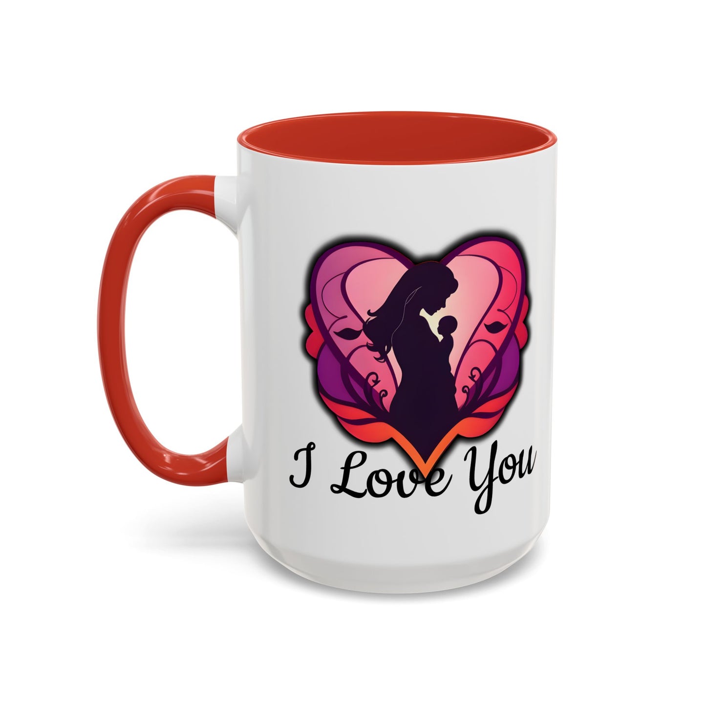 For Mum Accent Coffee Mug - 'I Love You' Design, Perfect Gift for Mothers Day
