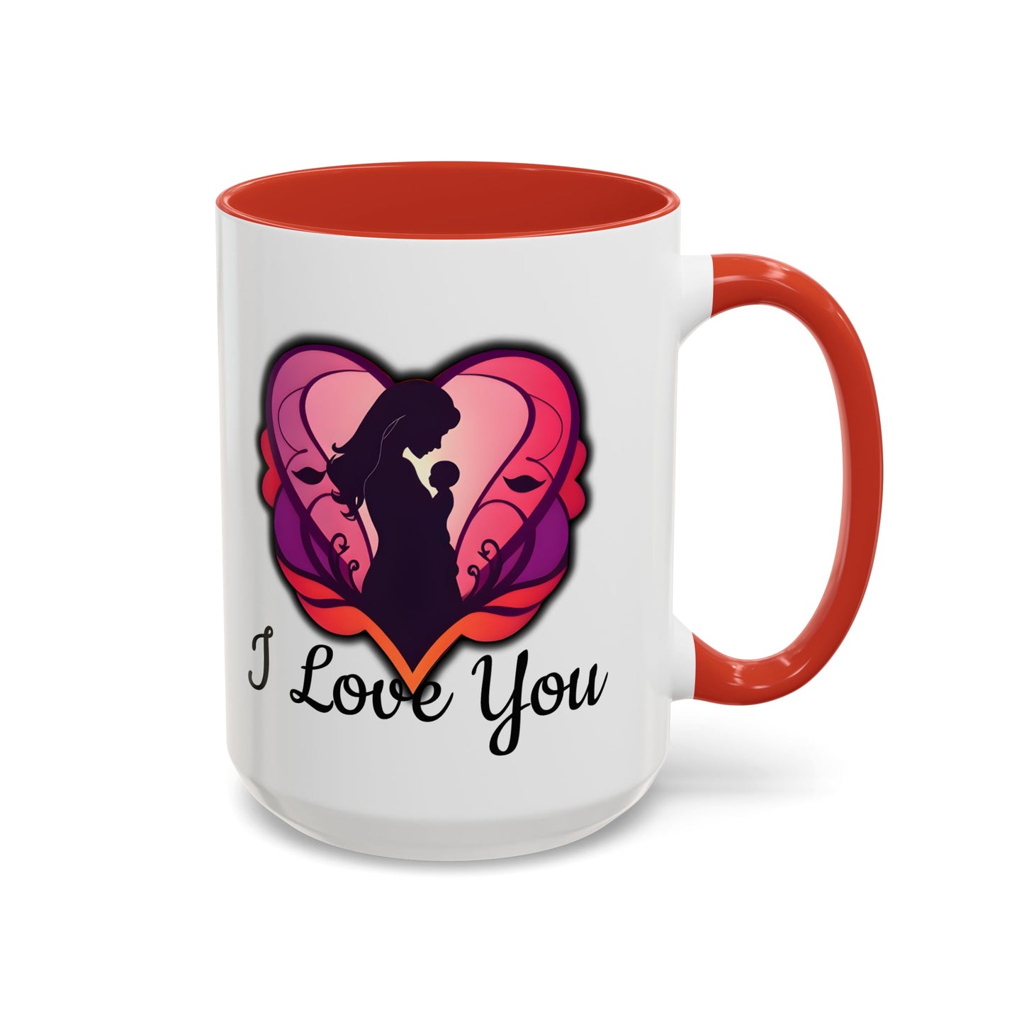For Mum Accent Coffee Mug - 'I Love You' Design, Perfect Gift for Mothers Day