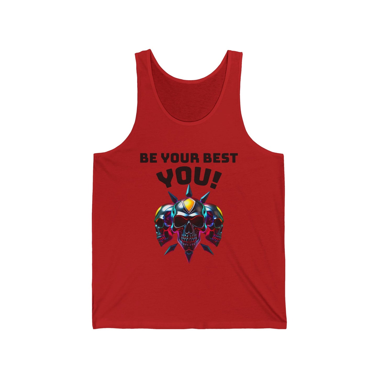 Jersey Tank - 'Be Your Best You!' Motivational Graphic Tee