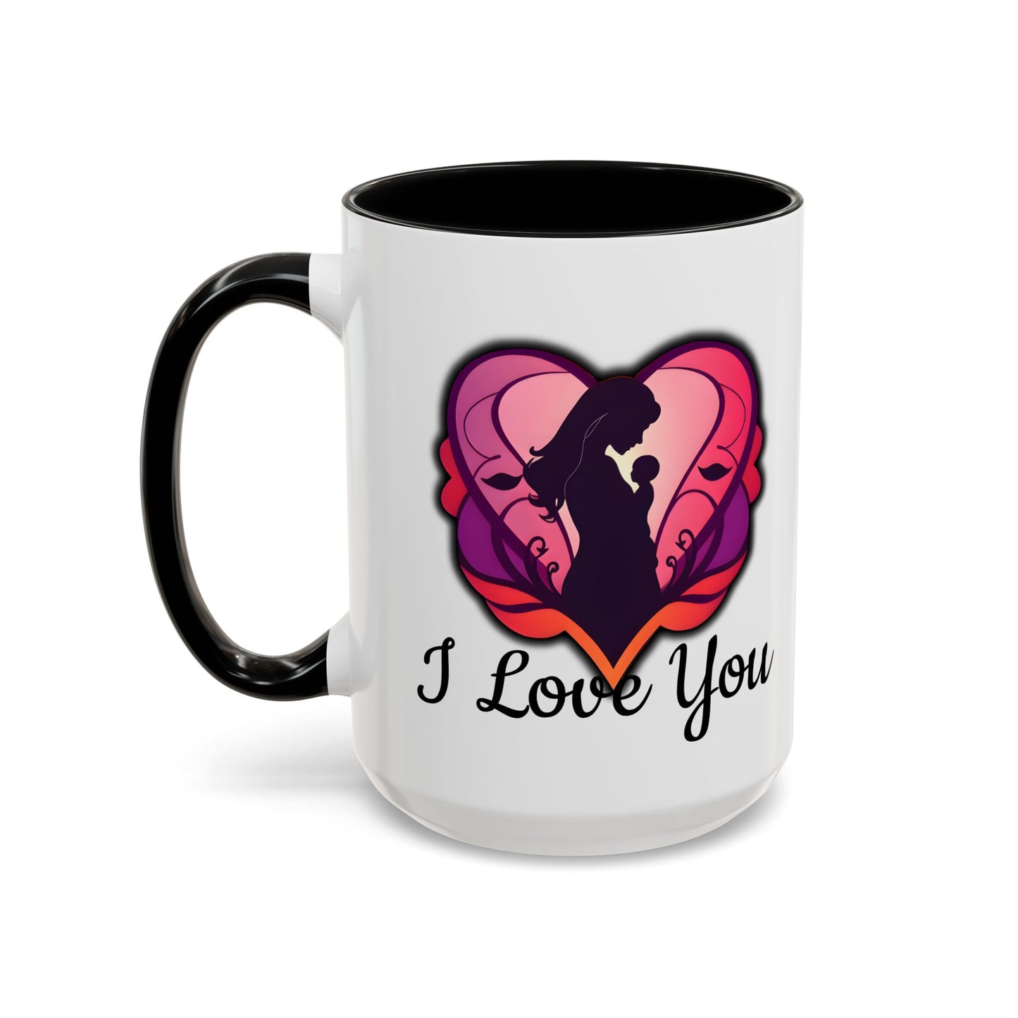 For Mum Accent Coffee Mug - 'I Love You' Design, Perfect Gift for Mothers Day