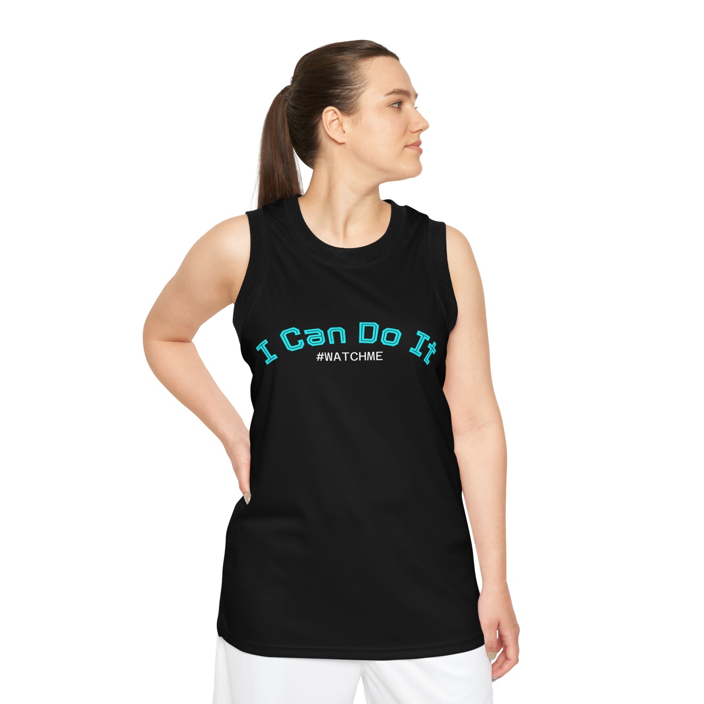 Basketball Jersey - "I Can Do It" Blue