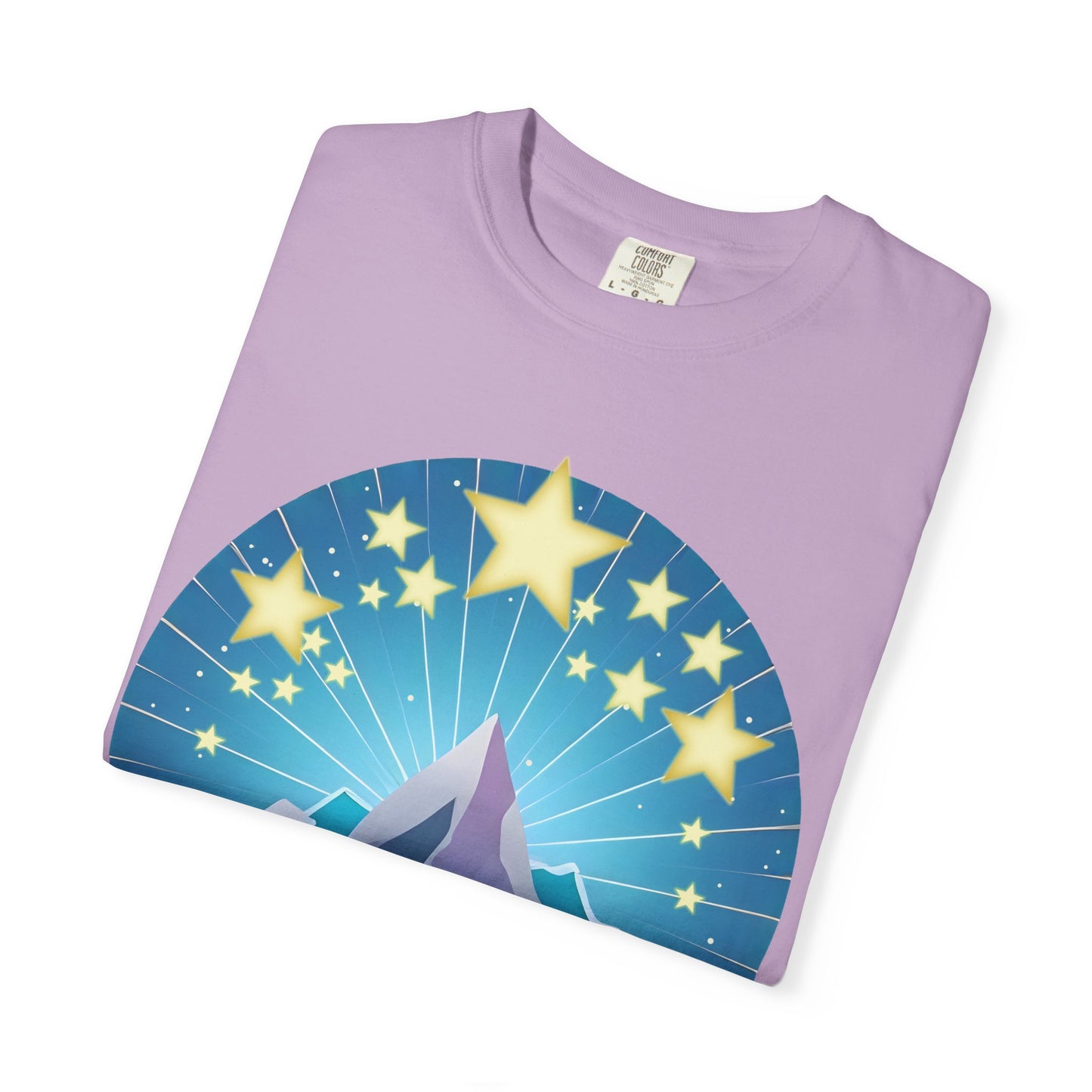 Unisex T-Shirt - Mountain & Stars Design
