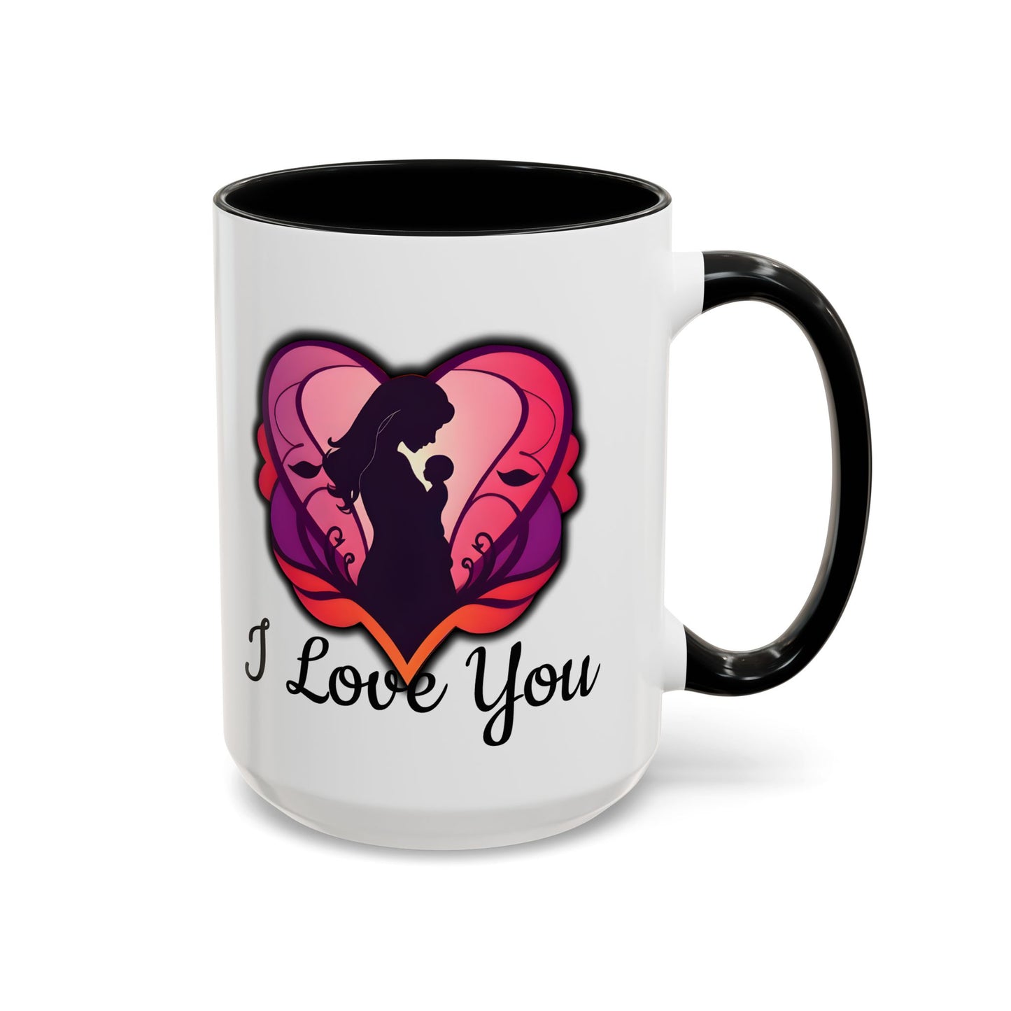 For Mum Accent Coffee Mug - 'I Love You' Design, Perfect Gift for Mothers Day