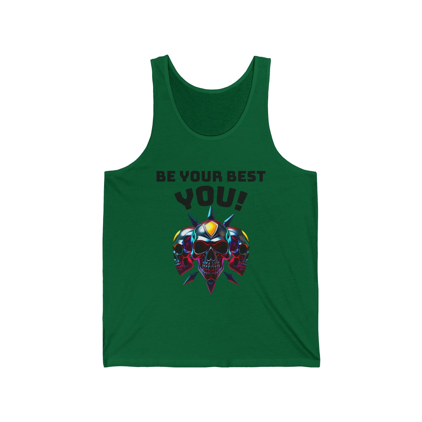 Jersey Tank - 'Be Your Best You!' Motivational Graphic Tee