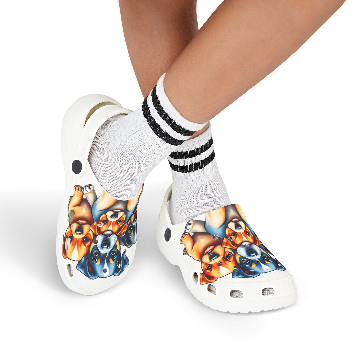 Kids EVA Foam Clogs 'Cute Puppies' - Fun & Comfortable Footwear for Kids