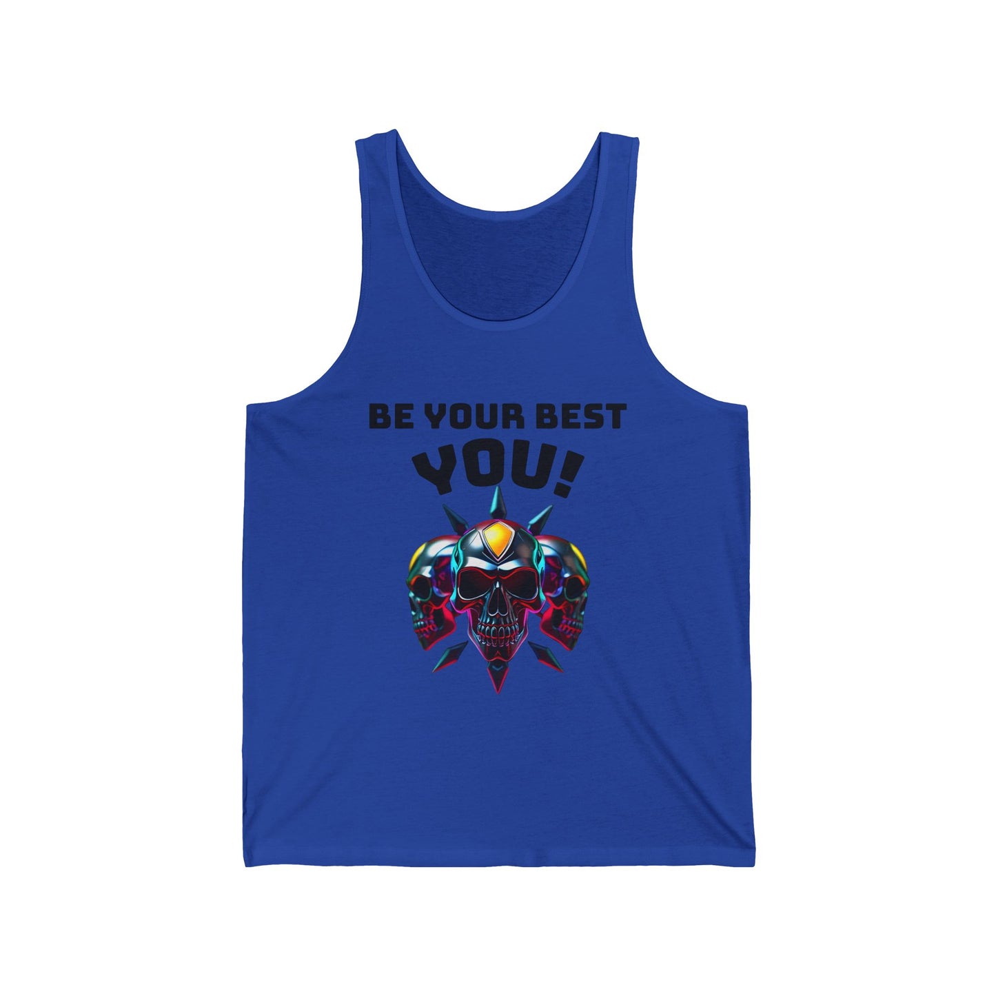 Jersey Tank - 'Be Your Best You!' Motivational Graphic Tee