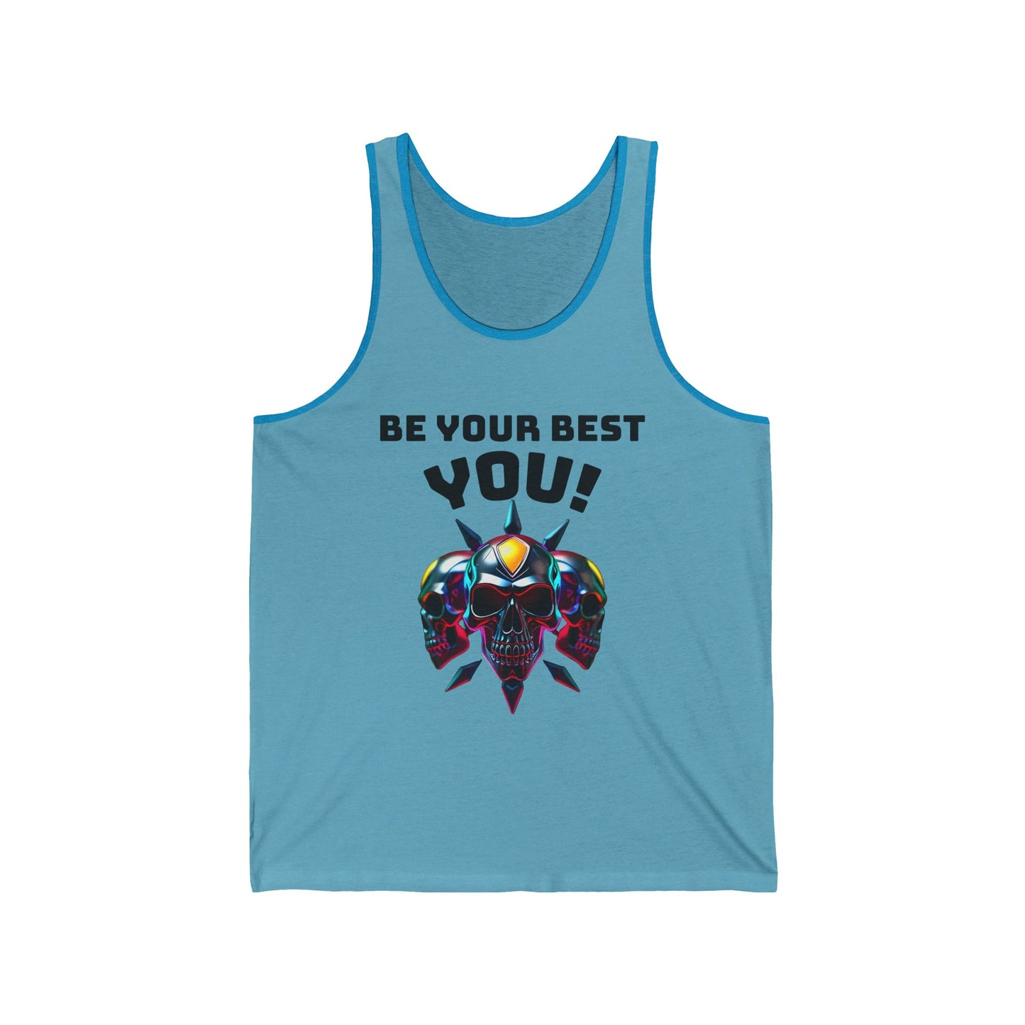 Jersey Tank - 'Be Your Best You!' Motivational Graphic Tee