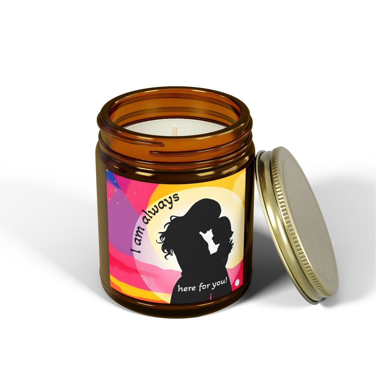 Scented Candle - "I Am Always Here For You" - Coconut Apricot Wax (4oz, 9oz)
