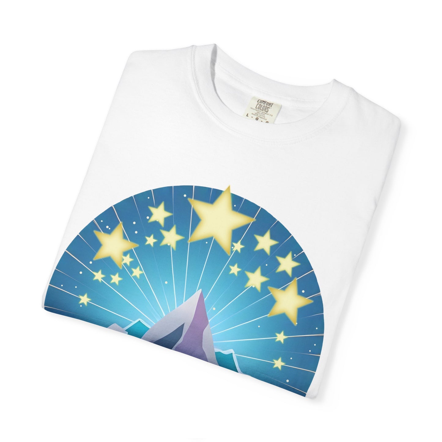 Unisex T-Shirt - Mountain & Stars Design
