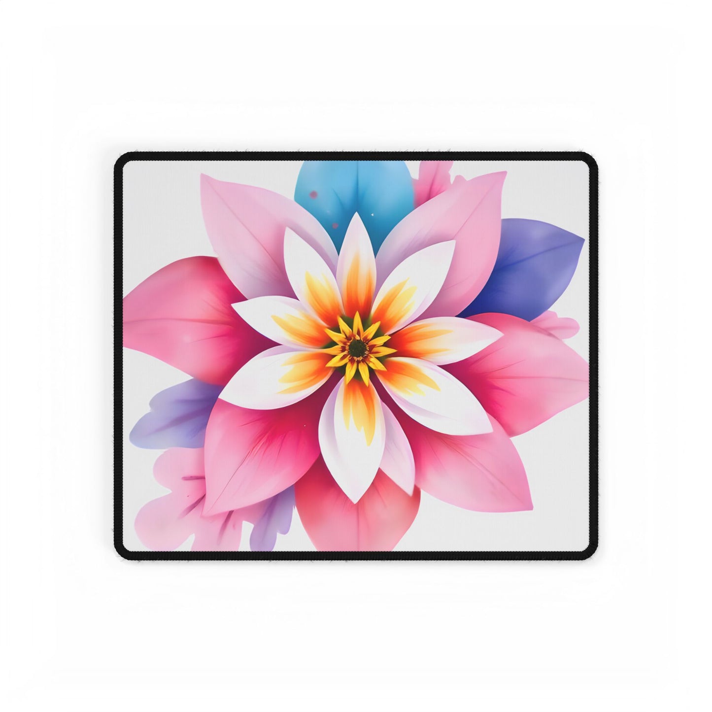 Desk/Mouse Mat 'Vibrant Flower' - Stylish Office Decor for Home & Work