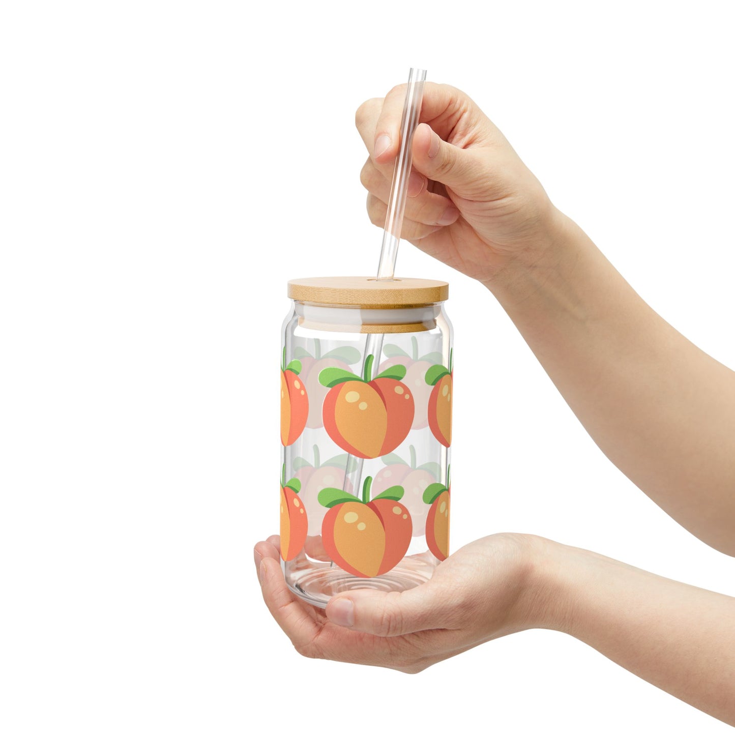 Sipper Glass - 16oz | Peach