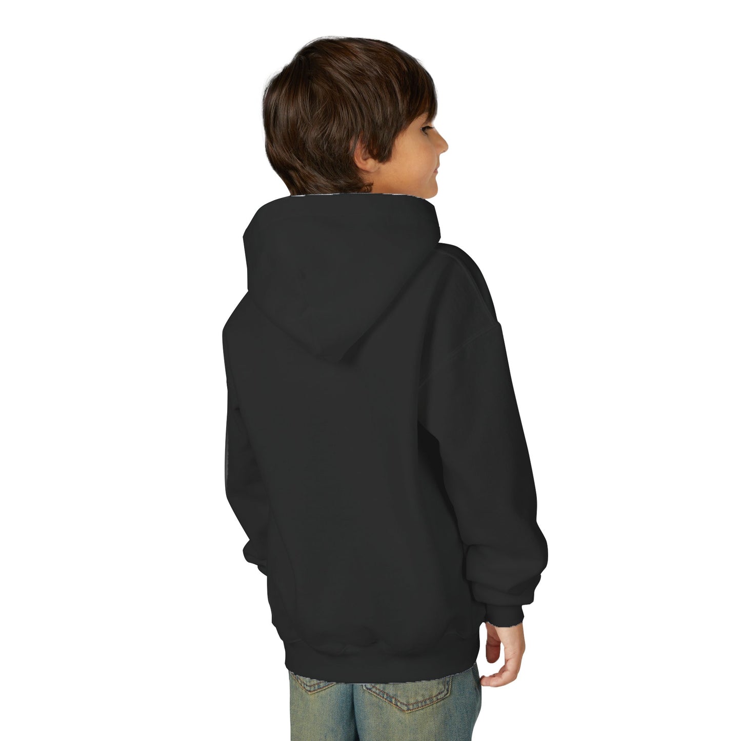 Youth Hoodie - Cute Pumpkin Ghost, Halloween Sweatshirt, Kids Costume, Fall Apparel, Trendy Hooded Sweatshirt