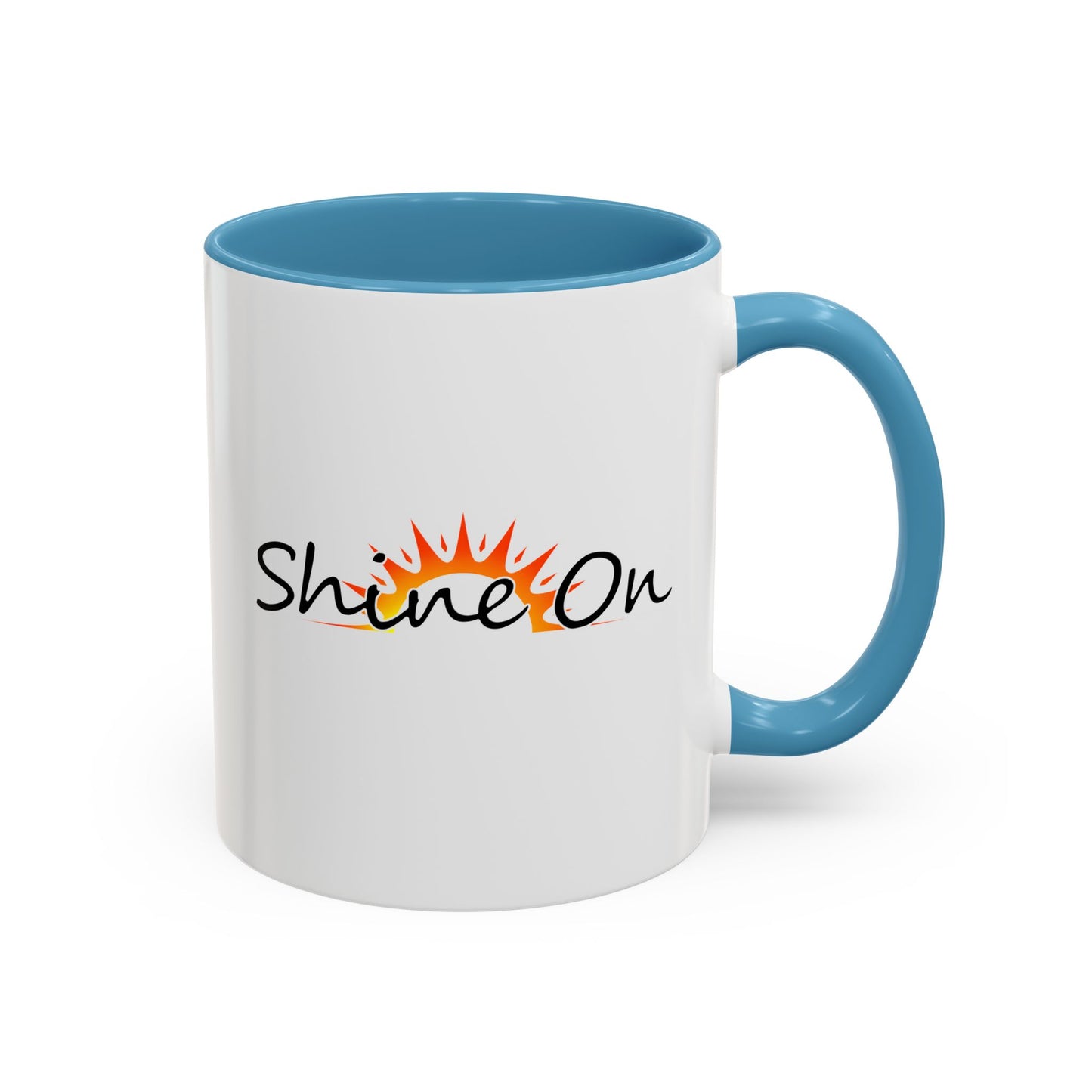 'Shine On' Accent Coffee Mug - 11oz & 15oz Ceramic Cup for Coffee Lovers