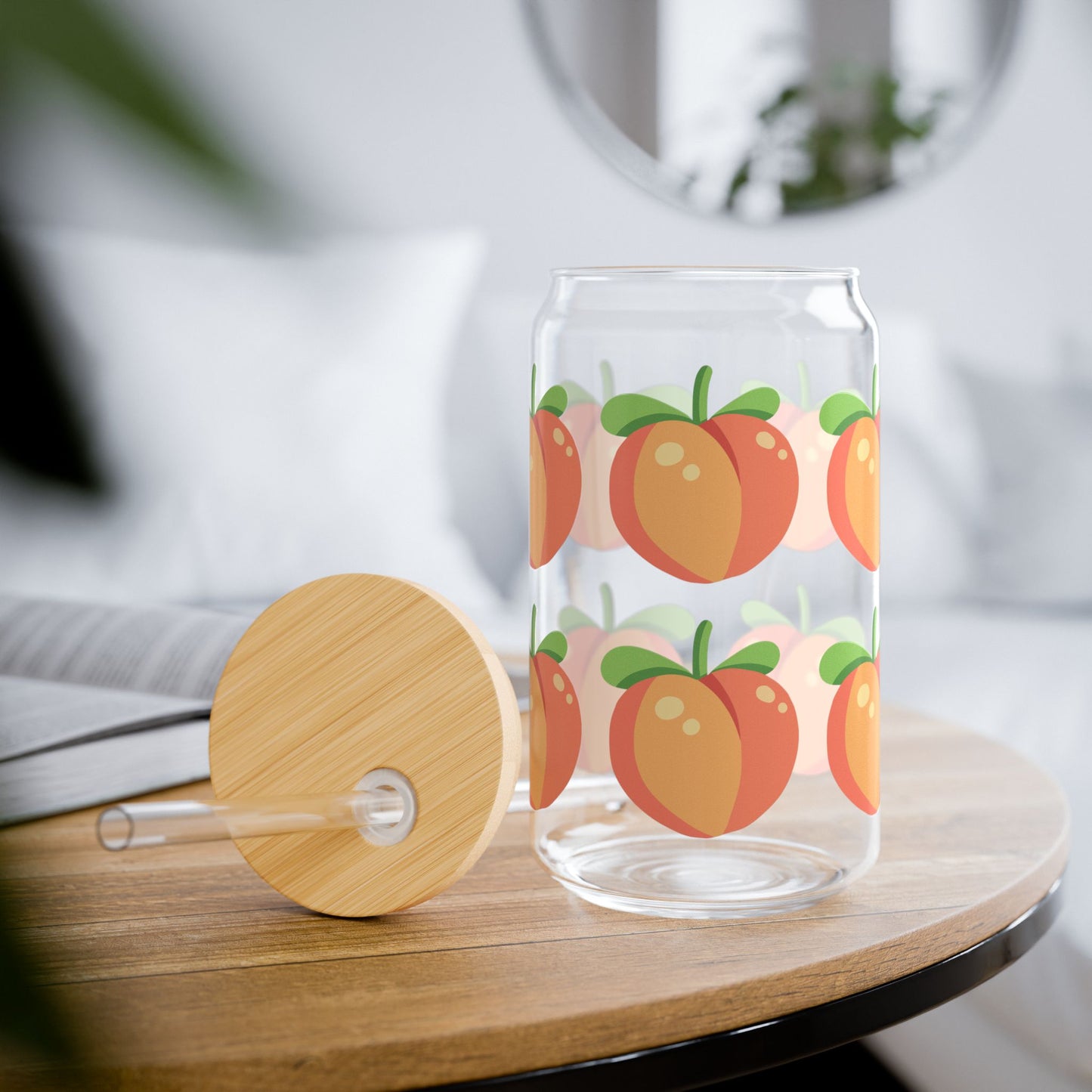 Sipper Glass - 16oz | Peach