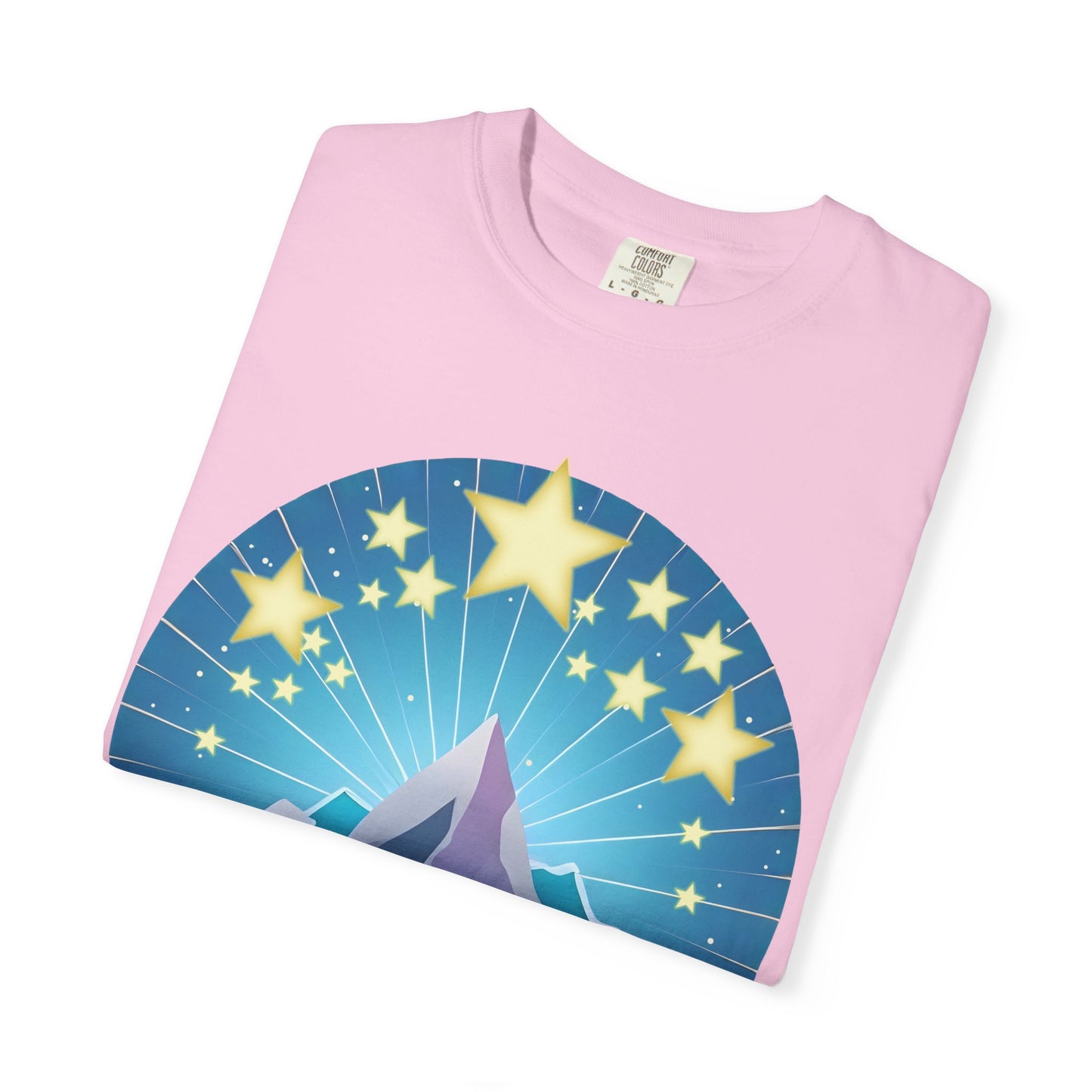 Unisex T-Shirt - Mountain & Stars Design