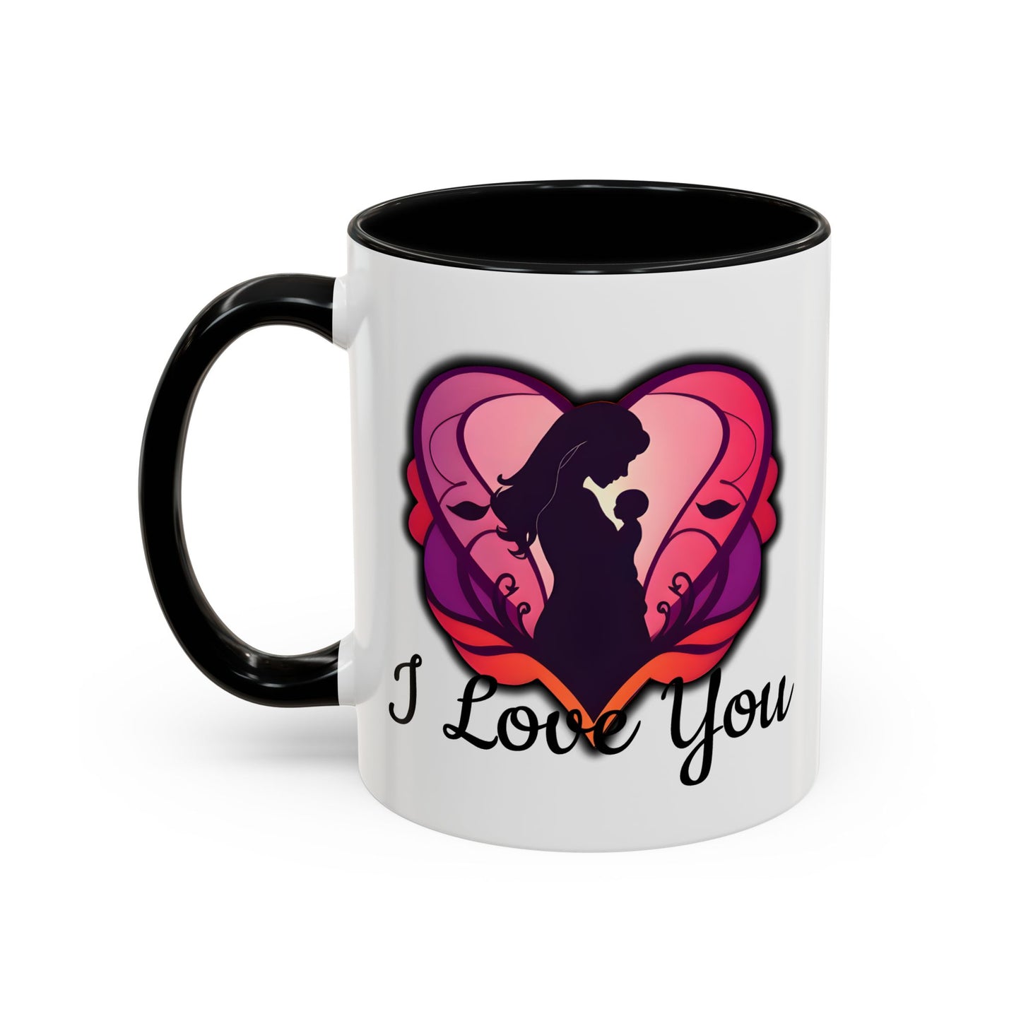 For Mum Accent Coffee Mug - 'I Love You' Design, Perfect Gift for Mothers Day