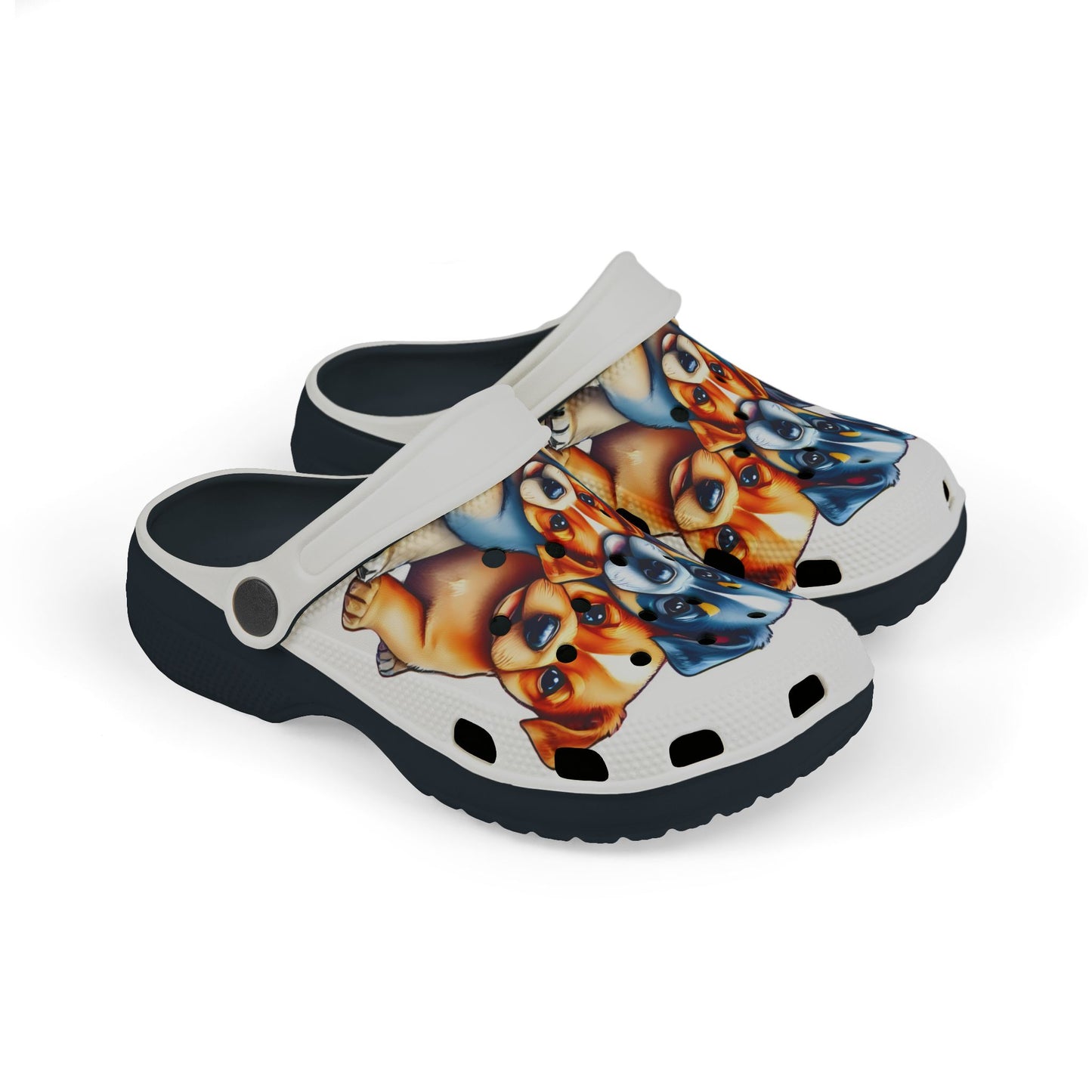 Kids EVA Foam Clogs 'Cute Puppies' - Fun & Comfortable Footwear for Kids