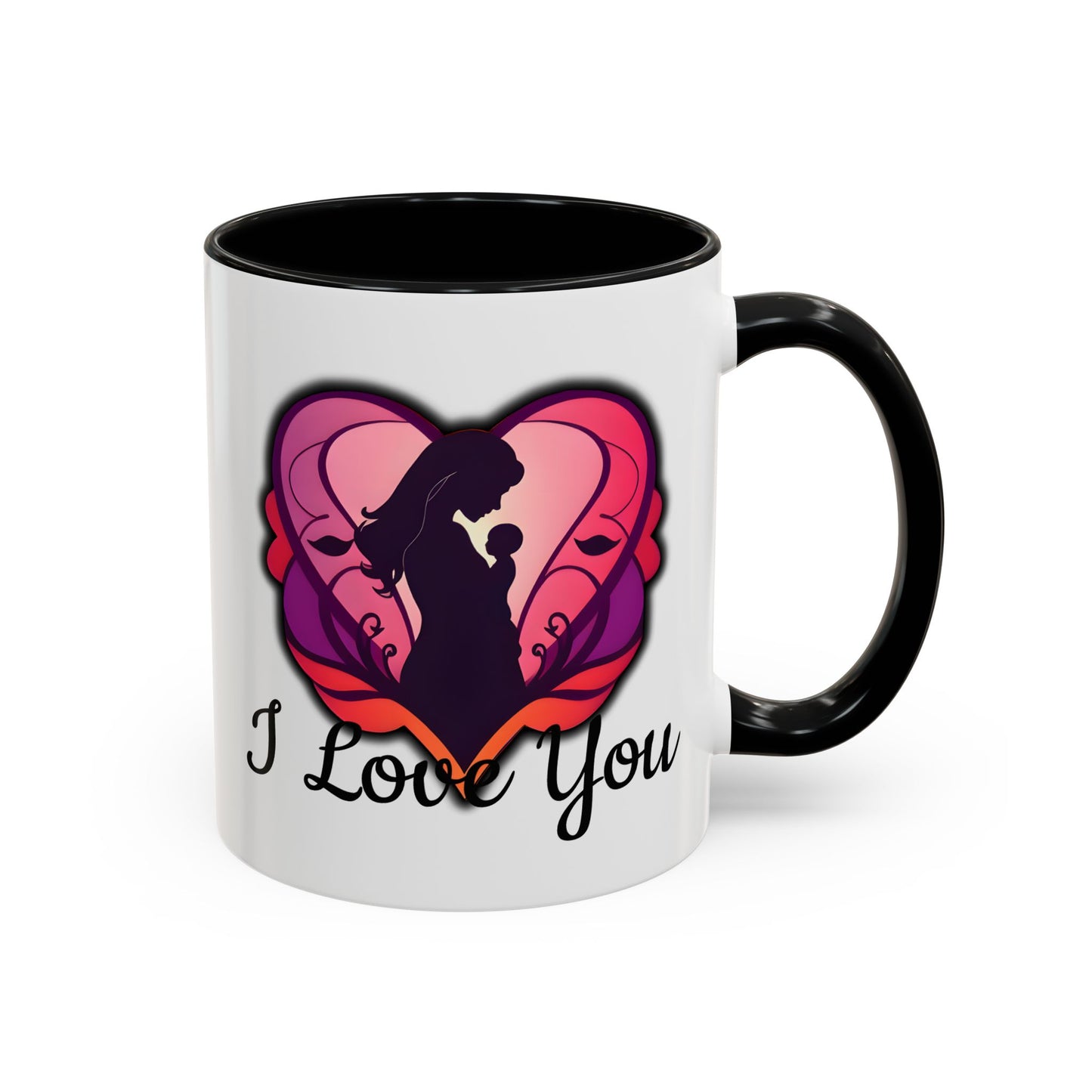 For Mum Accent Coffee Mug - 'I Love You' Design, Perfect Gift for Mothers Day