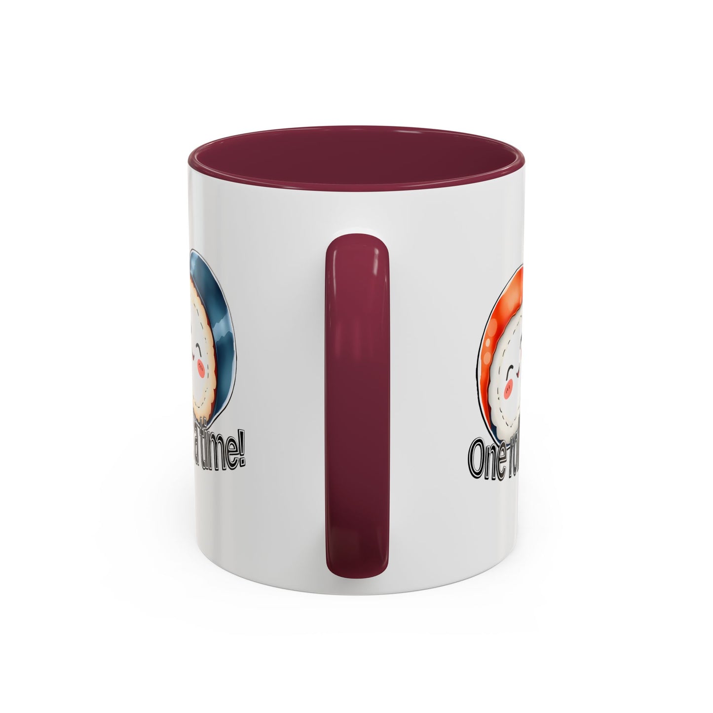 Coffee Mug - "One Roll at a Time" - Colorful Ceramic Coffee Cup, Perfect Gift for Food Lovers