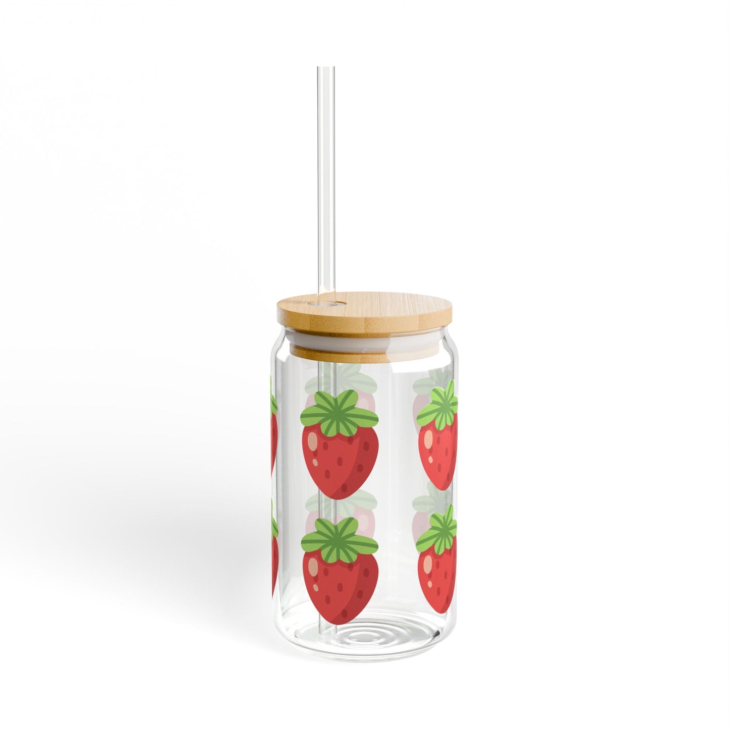 Sipper Glass - 16oz | Strawberry