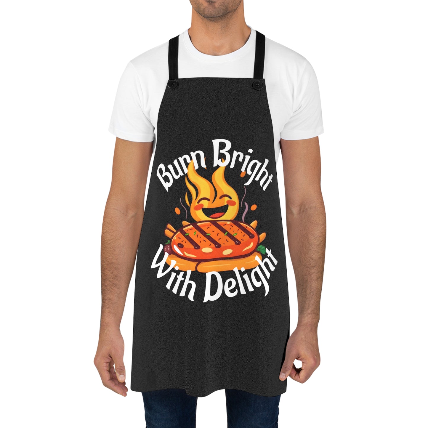 Apron - 'Burn Bright With Delight' BBQ Gift