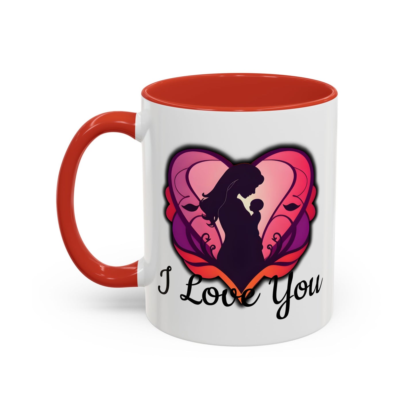 For Mum Accent Coffee Mug - 'I Love You' Design, Perfect Gift for Mothers Day