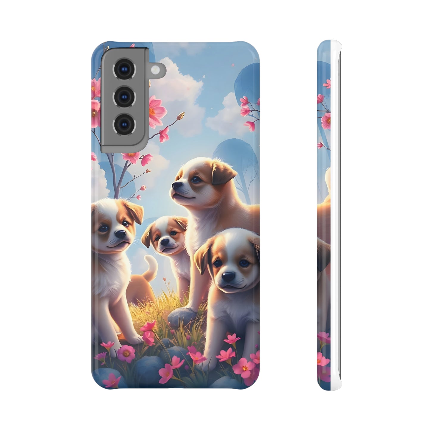 Slim Snap Case - Cute Puppies (For Samsung Galaxy s20 + s20 Ultra)