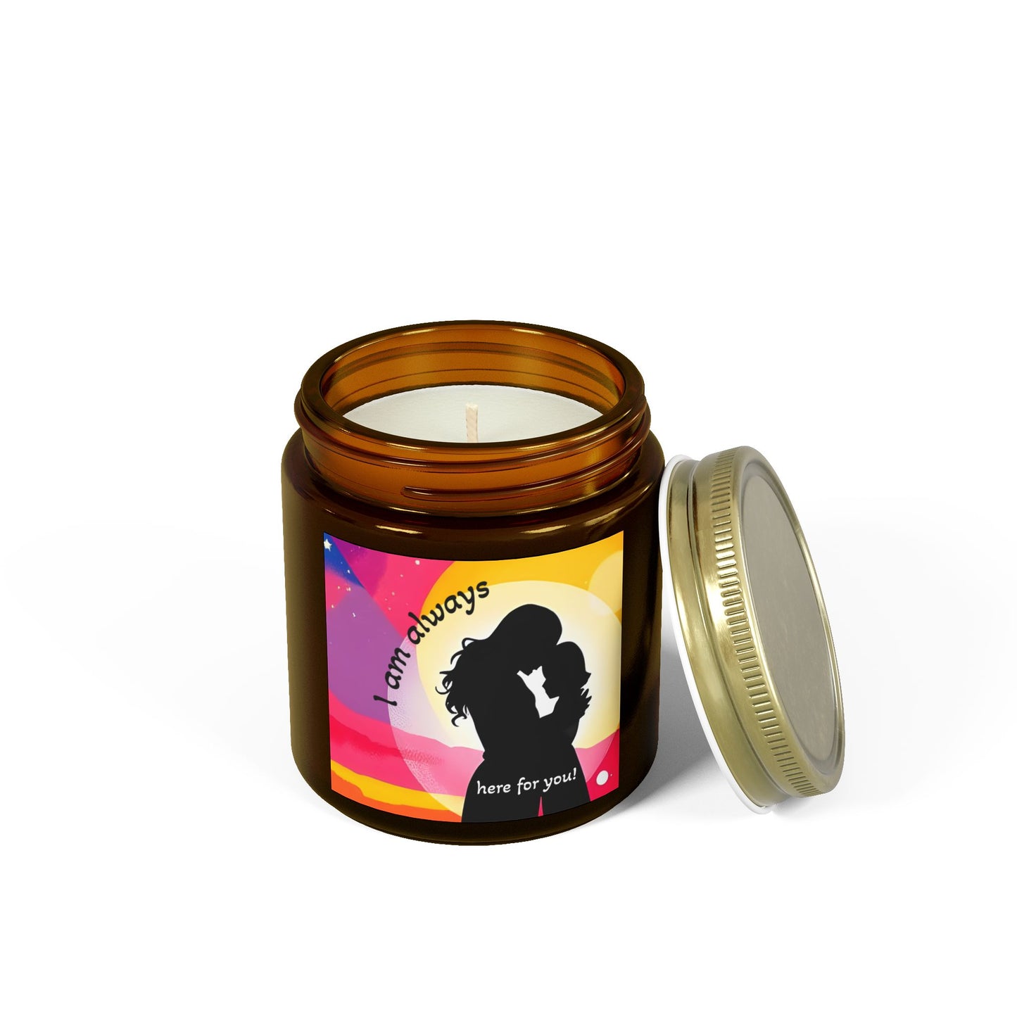 Scented Candle - "I Am Always Here For You" - Coconut Apricot Wax (4oz, 9oz)
