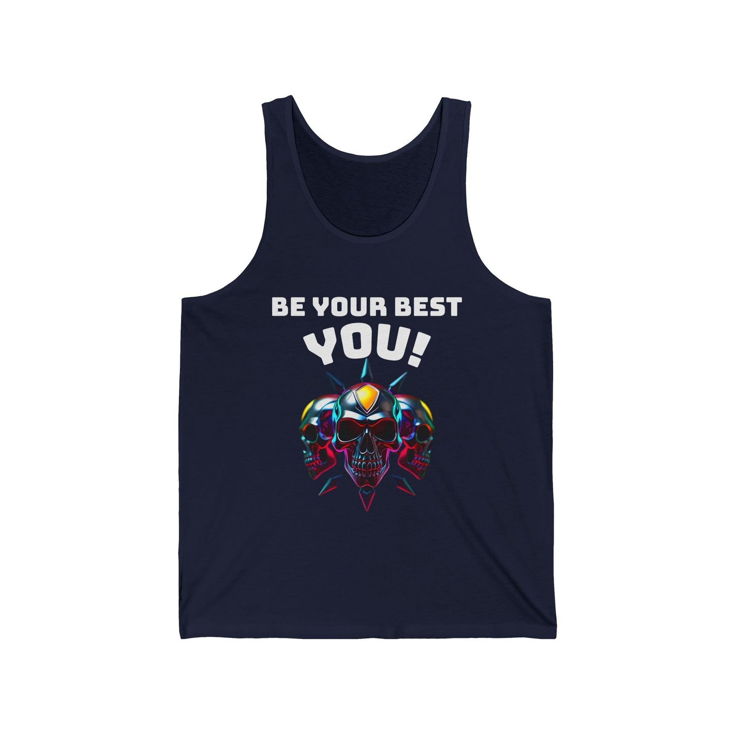 Jersey Tank - 'Be Your Best You!' Motivational Graphic Tee