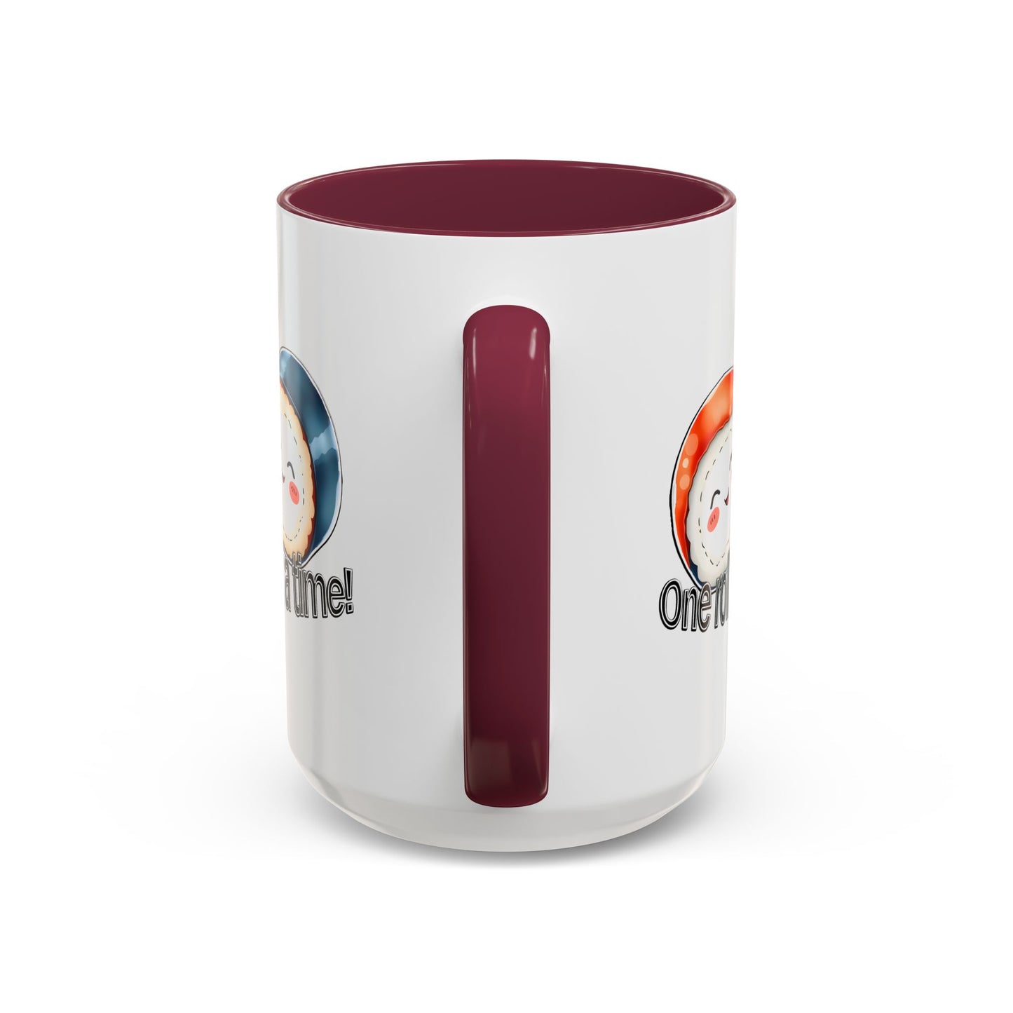 Coffee Mug - "One Roll at a Time" - Colorful Ceramic Coffee Cup, Perfect Gift for Food Lovers