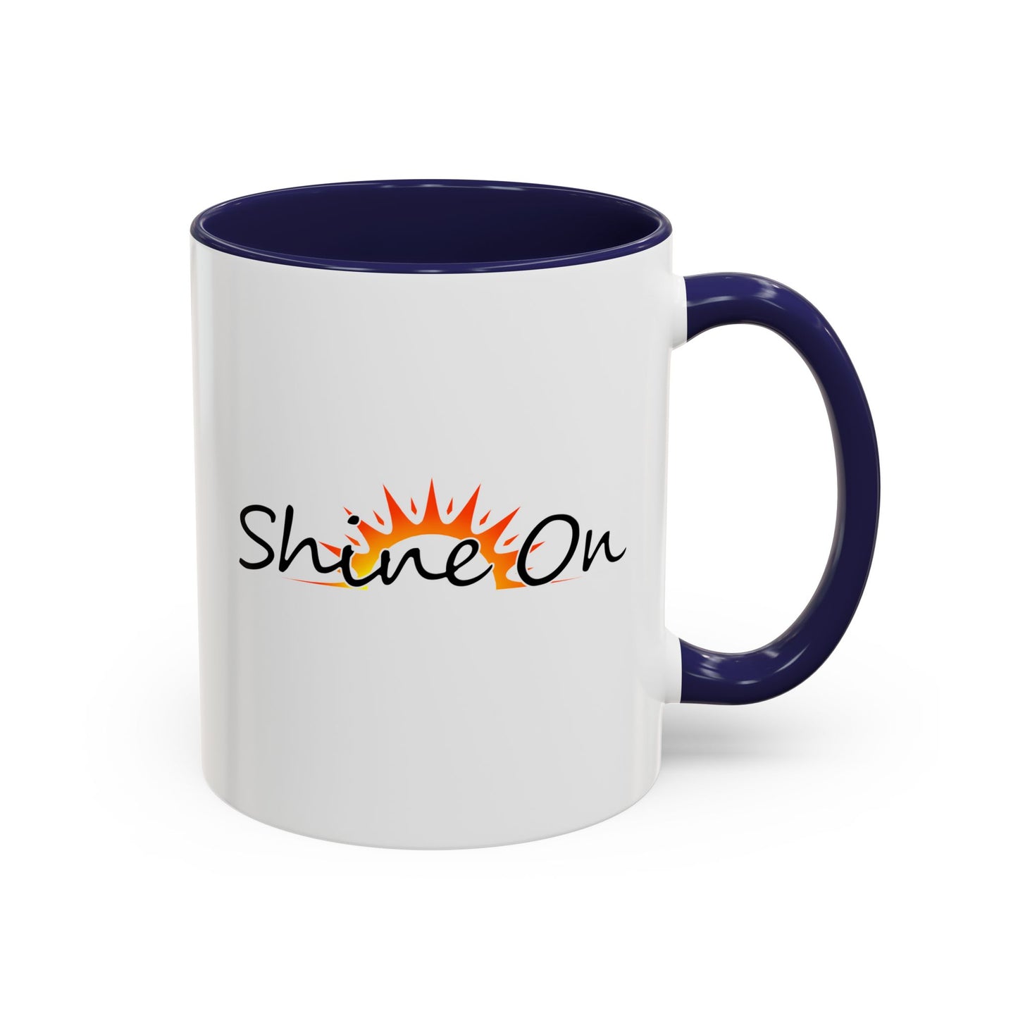 'Shine On' Accent Coffee Mug - 11oz & 15oz Ceramic Cup for Coffee Lovers