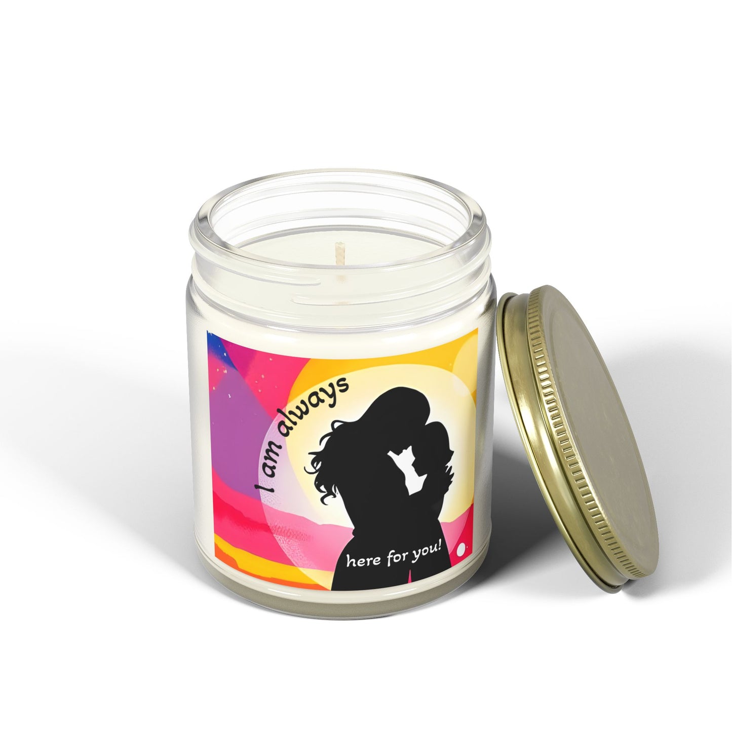 Scented Candle - "I Am Always Here For You" - Coconut Apricot Wax (4oz, 9oz)