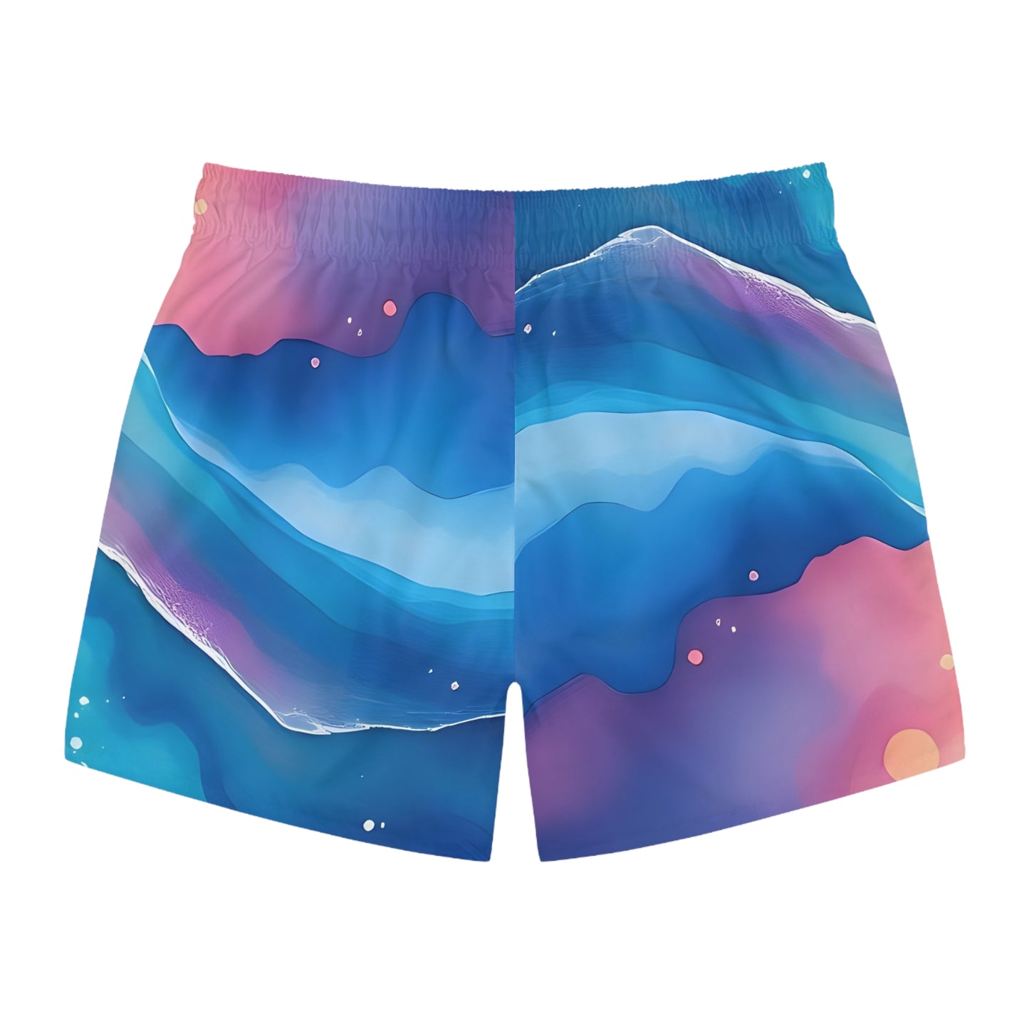 Mens Swim Trunks 'Vibrant Abstract' - For Summer Fun